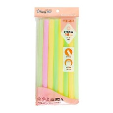 음료빨대 영스타 버블티빨대 15P, 본상품