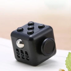 스트레스 해소를 단색 피젯 감압 위 자폐증 불안 완화 스트레스 해소 안티 손가락 끝, [07] all black