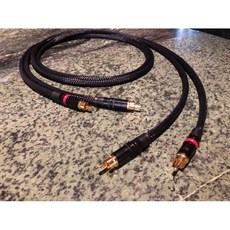 沐耳 低容抗訊號線：義大利Tasker無氧紅銅 C 208 REAN鍍金RCA端子 1.5米 一對, 1個