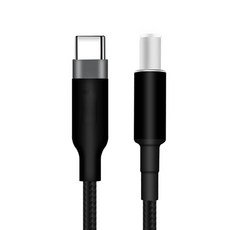 노트북 충전 어댑터용 USB C-DC7.4x5.0mm 연결 케이블 100W 전원 코드 고품질 땋은 와이어, 0.5m