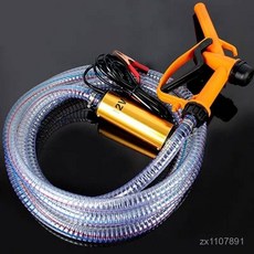 12V/24V 電動抽油泵 直流柴油加油機 潛水泵, 1個, 一體款,12v油泵+3米鋼絲管+油槍