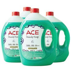 에이스 고농축 액체세탁세제 일반드럼겸용 2.5L, 4개