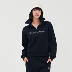 체이스컬트 여성 기모 레터링 자수 아노락 티셔츠-BFRG5166D03