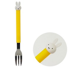 Miffy 造型兒童餐具 叉子, 1個, 叉子-黃色