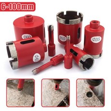 1PC 6-100mm M10 다이아몬드 컵 톱 소결 코어 비트 구멍 톱 드릴 비트 대리석 화강암 벽돌 타일 세라믹 콘, [22] 6-8-10-12-14-16mm, 1개
