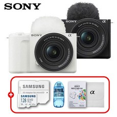 소니 정품 ZV-E10M2K 16-50mm II 키트 / 프리미엄 패키지 / 128G+리더기+잘라쓰는보호필름+융 증정 / TJ, 블랙