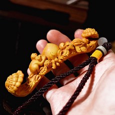 黃楊木 靈猴獻壽 長10釐米, 如圖所示, 1個