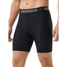 버그리사 사이클링 언더웨어 남성 4D 패딩 바이사이클 반바지와 미끄럼 방지 레그 마운틴 바이클 라이너 반바지 ssGQ