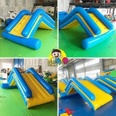 대형 워터 슬라이드 에어바운스 미끄럼틀 야외 클라이밍 행사, 3.6-2.6-1.5m 슬라이드, 1개
