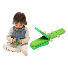 유아 원목악기 악어 캐스터네츠 아이생일선물 성취감 호기심