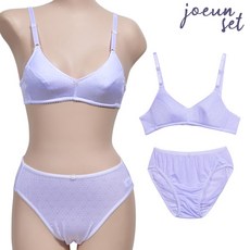 하트 주니어 2단계 브라 팬티 세트 80A/L(90) 화이트 3_004
