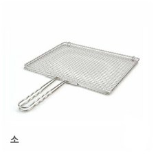 스테인리스 사각 겹석쇠 소형 구이용