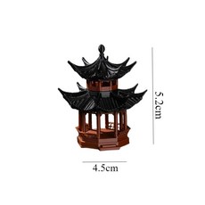 The 1.TW 雙層八角涼亭 微景觀擺件, 雙層八角小號高5.2*寬4.5cm