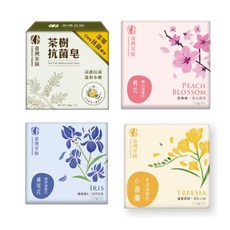 臺灣茶摳 香皂系列, 1個, 桃花嫩白滋養皂110g*3入
