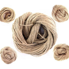 마 끈 공예 재료 대용량 핸드메이드 만들기 마사 끈 포장용 선물 굵은 인테리어 로프, 대용량 마끈2합 - 50m