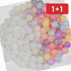 팔찌 자외선 비즈 UV 햇빛 컬러 체인지구슬 팔찌 (1+1), 1개, 1봉지(25개입)