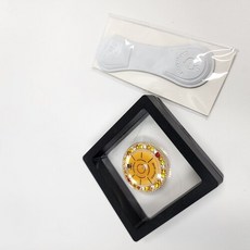 골프 수평계 볼마크 골프 그린퍼팅 경사도 측청 볼마크 햇클립 세트 (파크골프 사용가능), 1세트, 노랑 수평볼마커 + 흰색 햇클립