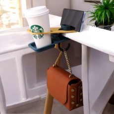 더룸즈 테이블 컵 홀더 클립, 1개, 그레이