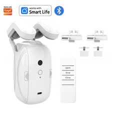 스마트 자동 커튼 오프너 타이머 음성으로 원격 제어 로마 막대 WiFi 블루투스 조명 센서, 1pc 3in1 BLE