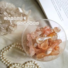 櫻花瑪瑙貓掌勺 (精品礦料獨製) Blossom Agate -保平安，身心和諧，調理荷爾蒙，提升免疫, 1個, 貓掌勺1入