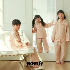mmsi 어린이 잠옷 아동 잠옷 체크 주니어 파자마
