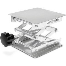 위사믹 랩 잭 가위 스탠드 플랫폼 실험실 트 스테인리스 테이블 4x4인치 지원 스틸, 4x4