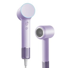 VoltMate 고속 헤어 드라이어 1600w BLDC 모터 음이온 마카롱 +자기흡입송풍구, 퍼플, 1개