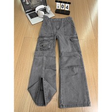 男式休閒工裝褲 美式高街直筒寬鬆多口袋休閒褲 修身型男款長褲