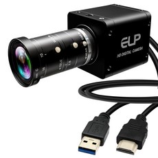 ELP 4K USB3.0 HDMI 60fps H.264 10-55mm USB HDMI TV 산업용 카메라 고속 5배 수동 줌
