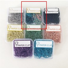 水滴形狀回形針彩色金屬異形曲別針書籤, 1個, 7色混搭,小號5枚袋裝