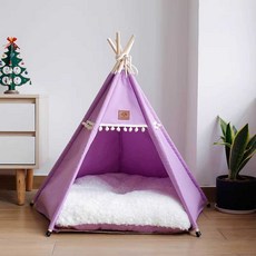 애견 텐트 개집 하우스 고양이집 반려견 강아지집, 1개, 퍼플 텐트M(15마리)