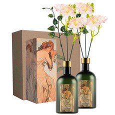 라플로리아 꽃 디퓨저, 2개, 500ml, S6.다시한번힘내요향/A11.자스민꽃-L12/핑크