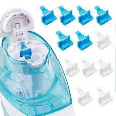 ETCBNIU Navage 비강 케어 관개 시스템과 호환되는 실리콘 바닷물 포드 리필 액세서리 - 쉬운 작동을 위해 소금물 절약 (블루 6개 + 6 Whie) 254246, 6 블루 + 6 Whie