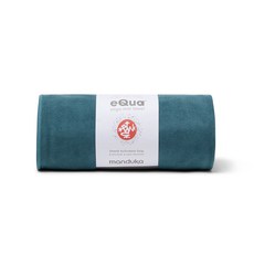 Manduka eQua 瑜珈鋪巾 親膚吸汗止滑 標準尺寸67X182cm 超細纖維運動鋪巾 濕止滑, Sage 鼠尾草綠(加長版), 1個