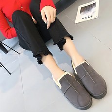 편안하고 캐주얼한 따뜻한겨울신발 여성방한신발 여자털신발 털안감모카신