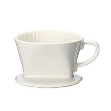 칼리타 도자기 커피 드리퍼 화이트 101LD 1~2인용 커피 핸드드 용품 드립퍼 리퍼 dew+1713VJ