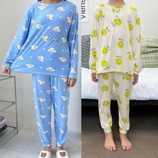 nanika 부드러운 아동 주니어 피치 잠옷세트