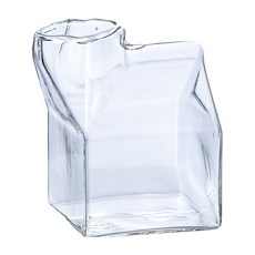 유리컵 우유곽 모양 투명, A. 내열유리 사각 우유팩