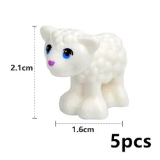 MOC 동물 빌딩 작은 입자 장면 호랑이 양 오리 말 고래 모델 Educationa 조립 DIY 벽돌 장난감, 33 DJ75