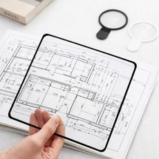 노안 독서용 돋보기 세트 확대경 깨지지않는 PVC 휴대용, 노안 독서용 돋보기 세트 확대경 깨지지않는 PVC 휴대, 1