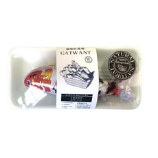 貓咪旺農場 貓薄荷木天蓼 仿生鮮食物造型玩具 貓咪玩偶 蔬菜魚肉系列, 1個, 木木天蓼填充_小錦鯉(隨機色)