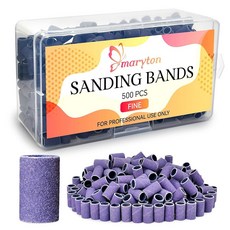 네일 드릴용 메리튼 500개 샌딩 밴드 전문 살롱 매니큐어 및 페디큐어용 거친 밴드 벌크, Fine-#240