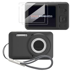 Tedubax KODAK PIXPRO FZ55 케이스 FZ55용 부드러운 실리콘 긁힘 슬림 핏 경량 보호 블랙 204777