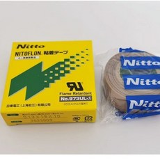 Nitto NITOFLON 粘着テープ No.973UL-S 鐵氟龍膠帶, 1個, 0.13*13*10,1盒裝