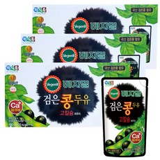 베지밀 검은콩 고칼슘 두유 파우치, 190ml, 60개