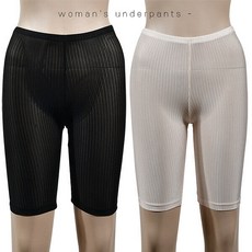 뵈뵈 뵈뵈 인견 시스루 세로골지 5부 속바지 (P001437349)