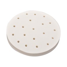 圓形透氣不沾紙，適用於蒸籠氣炸鍋，耐高溫植物矽油材質，烘焙紙, 100個