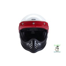 【Gear Base 吉兒基地】全新現貨 CHIEF 安全帽 ATHENA 玻纖版 攀越 紅白 山車帽 越野, 1個