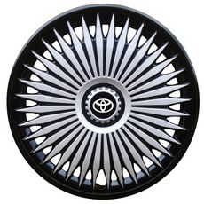 15인치 경차용 실주행 실버블랙 휠덮개 튜닝 휠커버 세트, 15인치 2세대 1011 실버 블랙 엣지