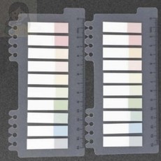 SolSun 페이지 인덱스 접착 메모지 하프컬러 페이지마커